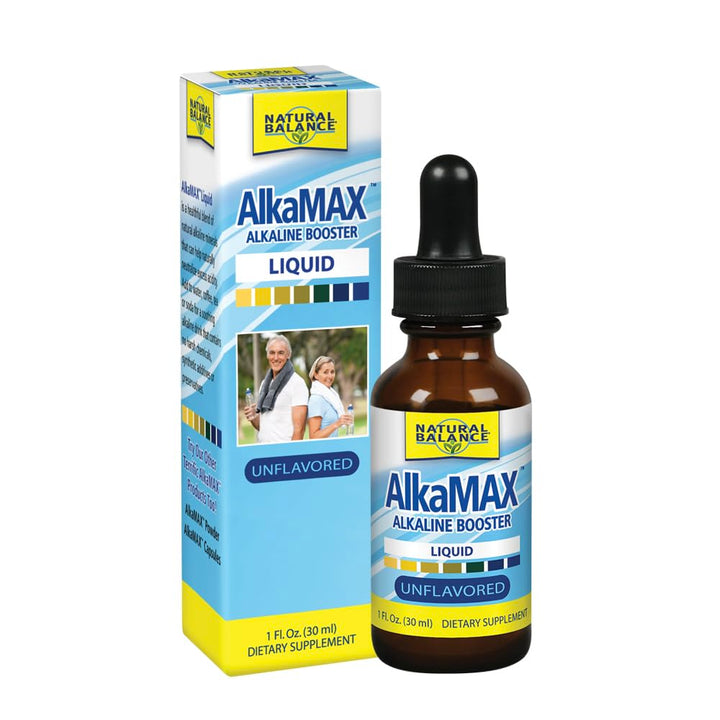 Natural Balance Alkamax Alkaline Booster - Alkaline Water Drops, Liquid pH Balancing Drops for Drinking Water or Beverages, Helps Neutralize Acids for Men &amp; Women, Mineral Formula - 1 Fl Oz Bottle