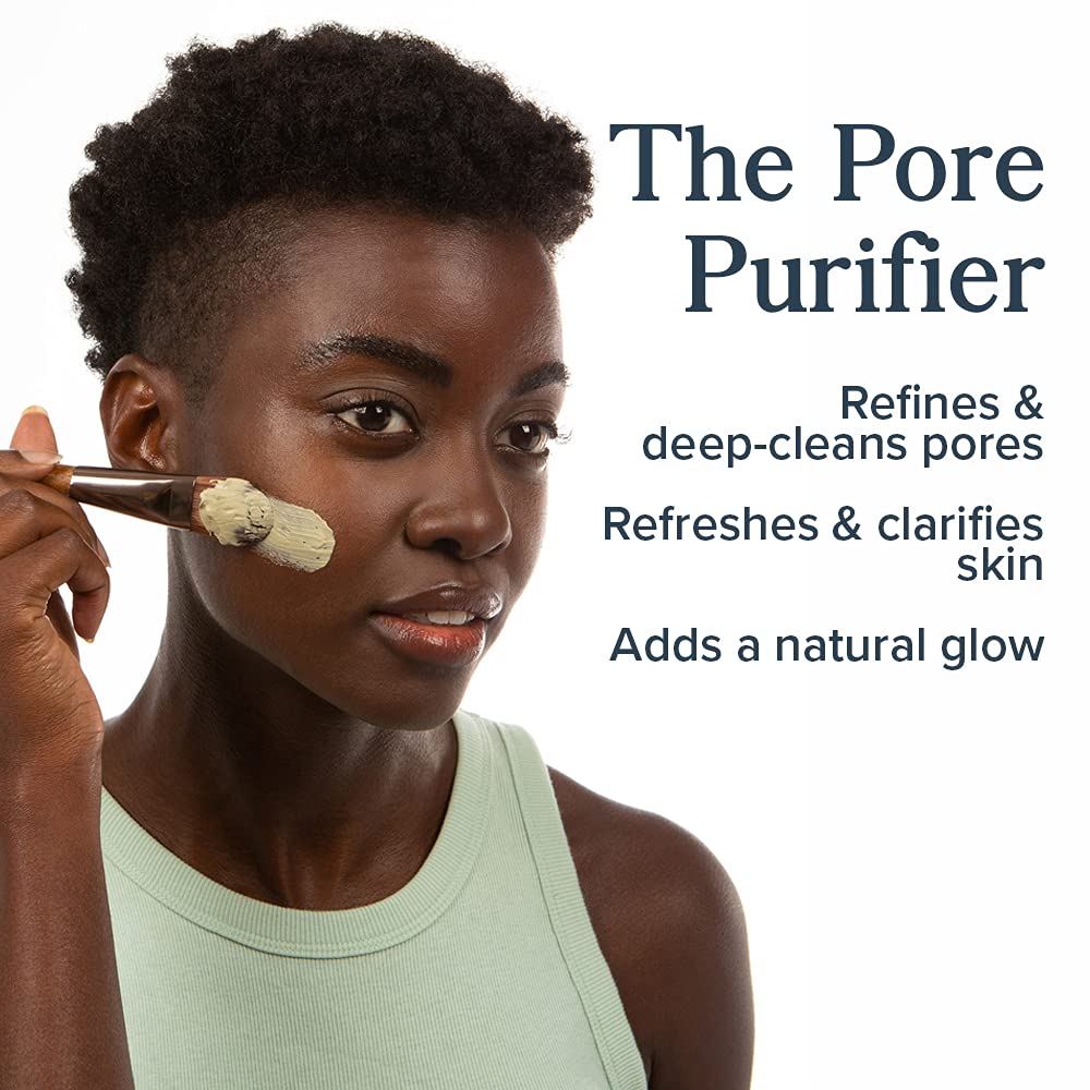 Heritage Store Ancient Healing Clay Pore-Cleansing Mask | Refines &amp; Purifies with 100% Natural Calcium Bentonite | 31oz