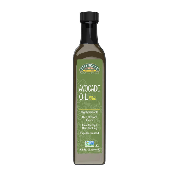 Now Real Foods Ellyndale Avocado Cooking Oil in Glass Bottle 16.9 Oz - E0511