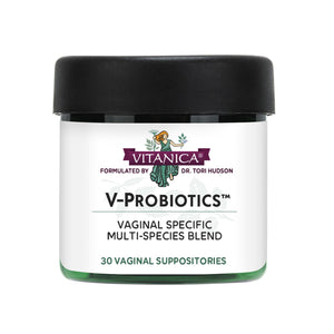 Vitanica V-Probiotics - Vaginal Probiotics for Women - Vaginal Suppositories with Lactobacillus Rhamnosus, Gasseri & More - Women's Health Supplement - Consumer Line - 30 Vaginal Suppositories