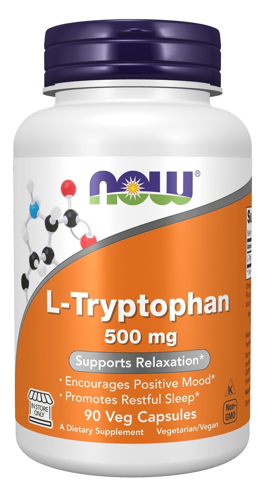 Now Foods L-Tryptophan 500mg 90 VegCap