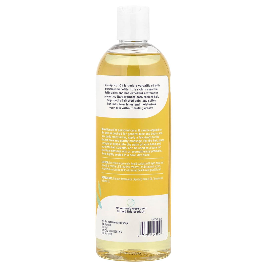 LIFE-FLO Carrier Oil | 16oz (Pure Apricot Oil)