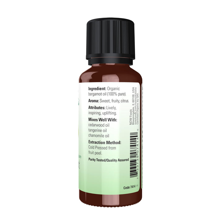 Now Essentiel Oils Bergamot Oil Organic 1 Oz - 7414
