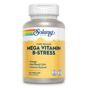 SOLARAY Mega Vitamin B-Stress, 120 VegCaps  04241