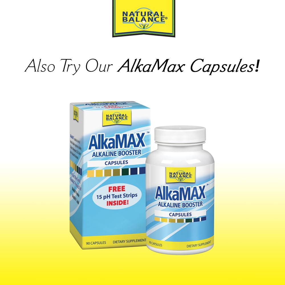 Natural Balance Alkamax Alkaline Booster - Alkaline Water Drops, Liquid pH Balancing Drops for Drinking Water or Beverages, Helps Neutralize Acids for Men &amp; Women, Mineral Formula - 1 Fl Oz Bottle
