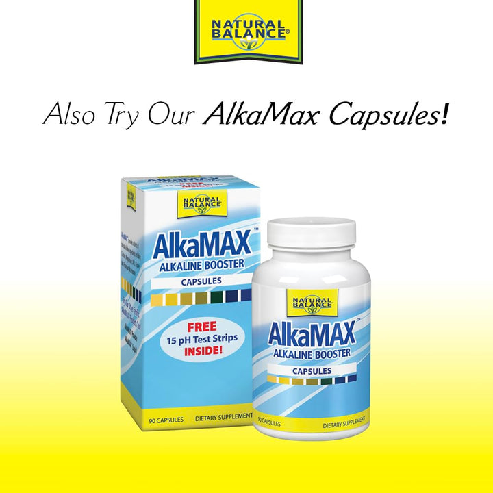 Natural Balance Alkamax Alkaline Booster - Alkaline Water Drops, Liquid pH Balancing Drops for Drinking Water or Beverages, Helps Neutralize Acids for Men &amp; Women, Mineral Formula - 1 Fl Oz Bottle