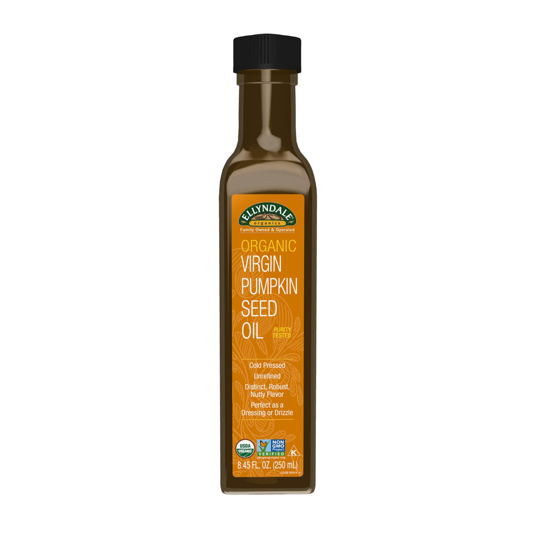 NOW Foods, Organic Virgin Pumpkin Seed Oil, Cold-Pressed, Unrefined, Distinct Robust, Nutty Flavor, Certified Non-GMO, 8.45-Ounce