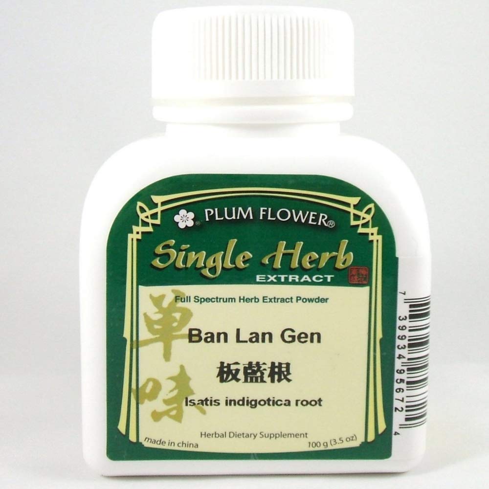 Isatis Indigotica Root/Ban LAN Gen Extract Powder 100 Grams Plum Flower by MayWay