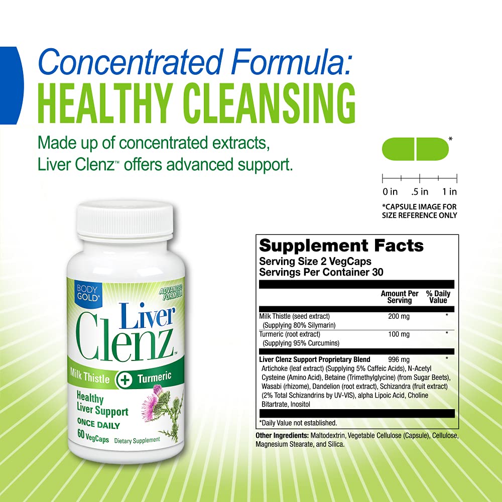 Body Gold, Liver Clenz, 60 Count