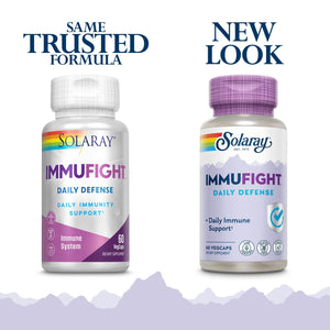 SOLARAY Immufight Daily Defense | Immunity Support Supplement with Vitamins C & D, Zinc & Probiotics | 60ct, 30 Serv. - The Oasis of Health