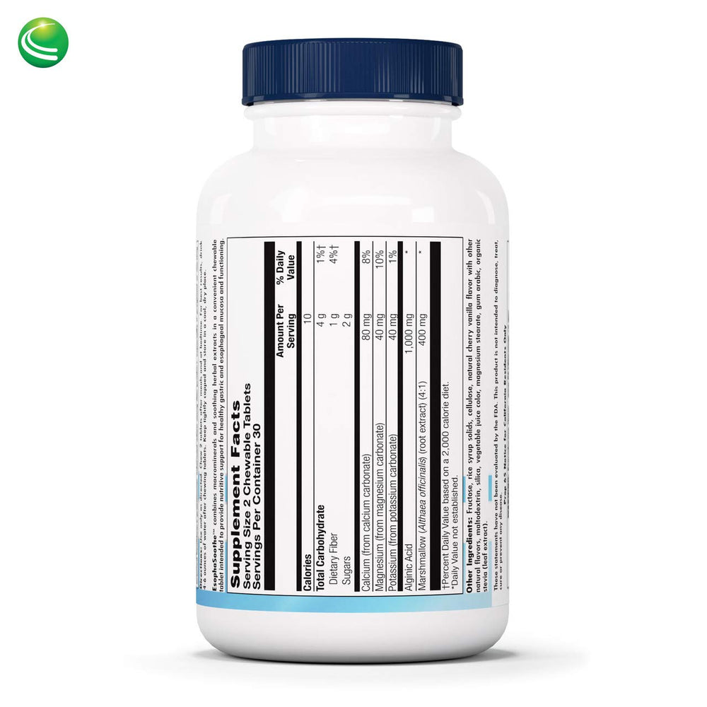 Dark Slate Gray Nutra BioGenesis EsophaSoothe Chewable Cherry Vanilla 60 Capsules