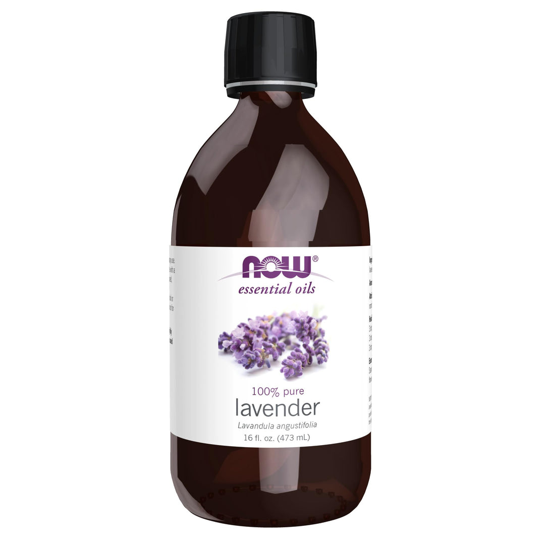 Now Foods NOW Essential Oils, Lavender Oil, Steam Distilled, Undiluted, 16 fl. oz