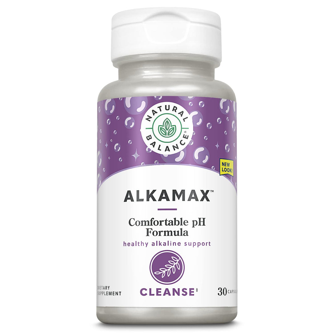 Natural Balance AlkaMax Capsules | pH Booster w/Calcium, Magnesium &amp; Potassium | Formulated to Help Neutralize Acidity | 30 CT
