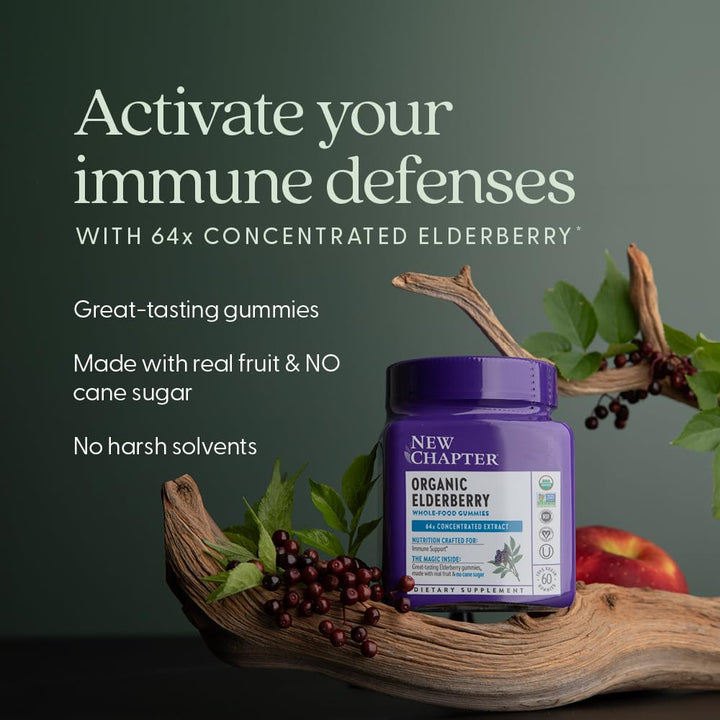 New Chapter Organic Elderberry Gummies 60 Count