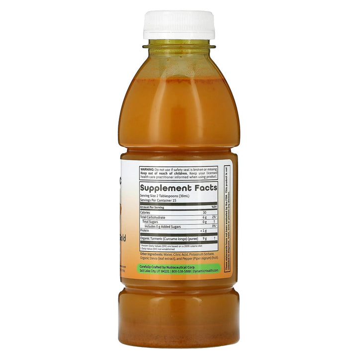 Dynamic Health Turmeric Gold, Turmeric 100% Juice, No Additives, Joint Support, Vegan, Gluten Free, Non-GMO, 16 oz