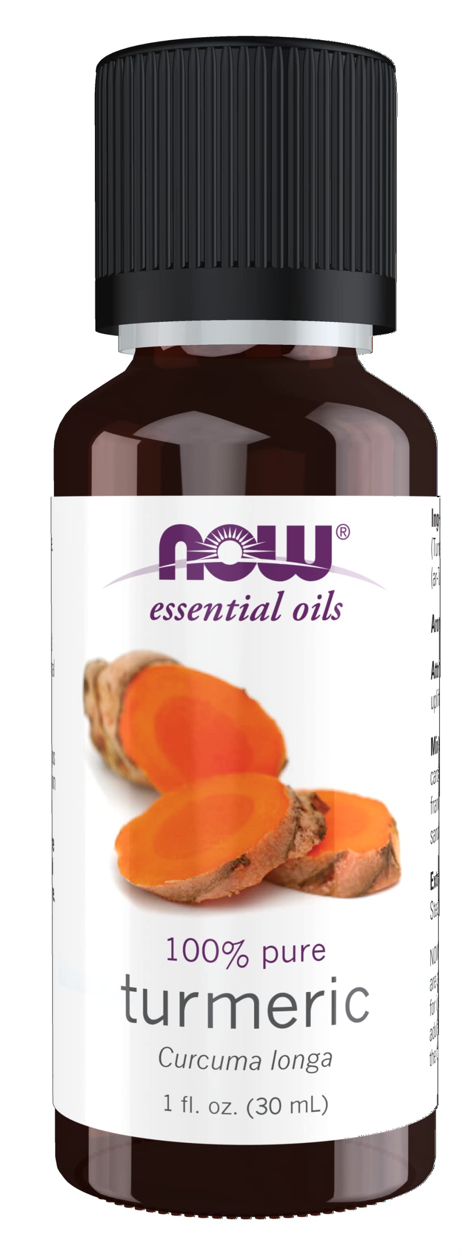 NOW Essential Oils, Turmeric Oil, Undiluted, Steam Distilled, 1 fl. oz