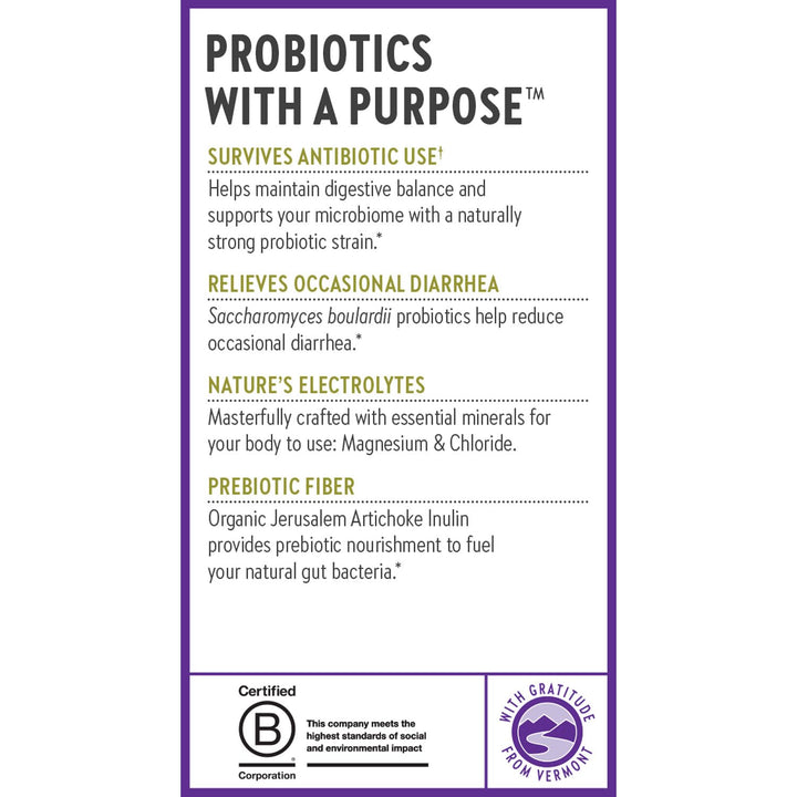 New Chapter All-Flora Probiotic Flora Fortify, Ultra-Concentrated Probiotics for Digestive Health, Survives Antibiotic Use, with Electrolytes + Inulin Prebiotic Fiber, 100% Vegan, 14-Day Supply