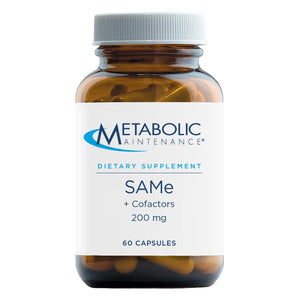 Metabolic Maintenance Same + CoFactors - Sam E Supplement with Magnesium, Calcium Citrate, Vitamin B-6 + Folate - Neurotransmitter, Methylation + Mood Support - Same 200mg (60 Capsules)