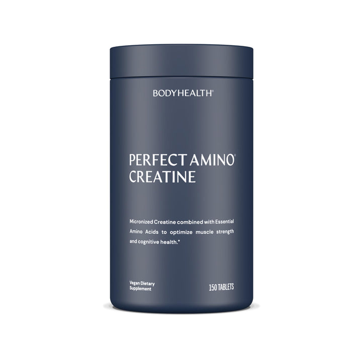 BodyHealth Creatine Monohydrate Tablets – Vegan Pre Workout Supplement with PerfectAmino, BCAAs &amp; EAAs – Keto-Friendly, Muscle Recovery &amp; Energy Support – 5g Creatine Equivalent per Serving