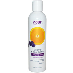 Now Foods Vitamin C & Acai Berry Purifying Toner - 8 fl. oz. 2 Pack