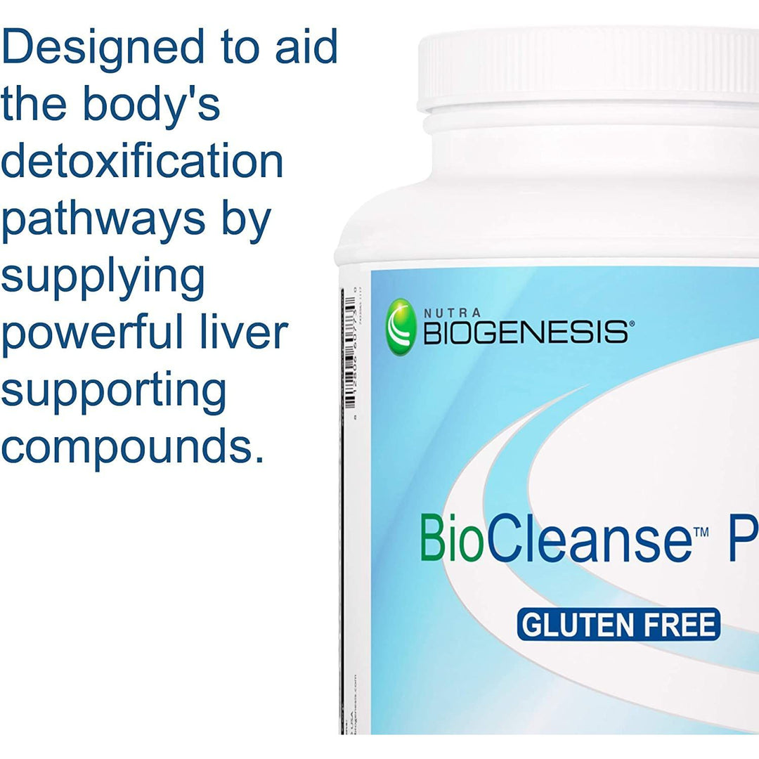 Nutra BioGenesis BioCleanse Plus - Immune &amp; Antioxidant Supplement for Women &amp; Men with Milk Thistle, Vitamins, Minerals, 12g Vegan Protein Per Serving - 1 lb 9.7 oz - The Oasis of Health