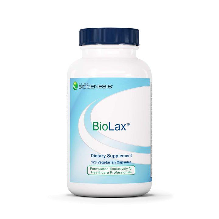 Nutra BioGenesis BioLax -Magnesium Citrate, Konjac, and Dietary Fiber to Help Support Digestive Health, Elimination &amp; Cleansing - Gluten Free, Vegan, Non-GMO - 120 Capsules