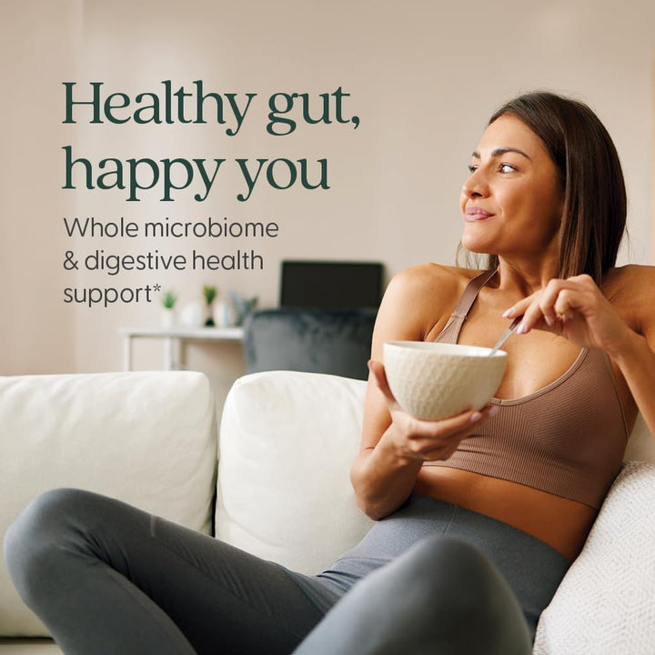 New Chapter Daily Dual Biotic Probiotic + Prebiotic for Digestion &amp; Microbiome Health, 100% Vegan, Soy Free, Non-GMO, 60 Count (2 Month Supply)