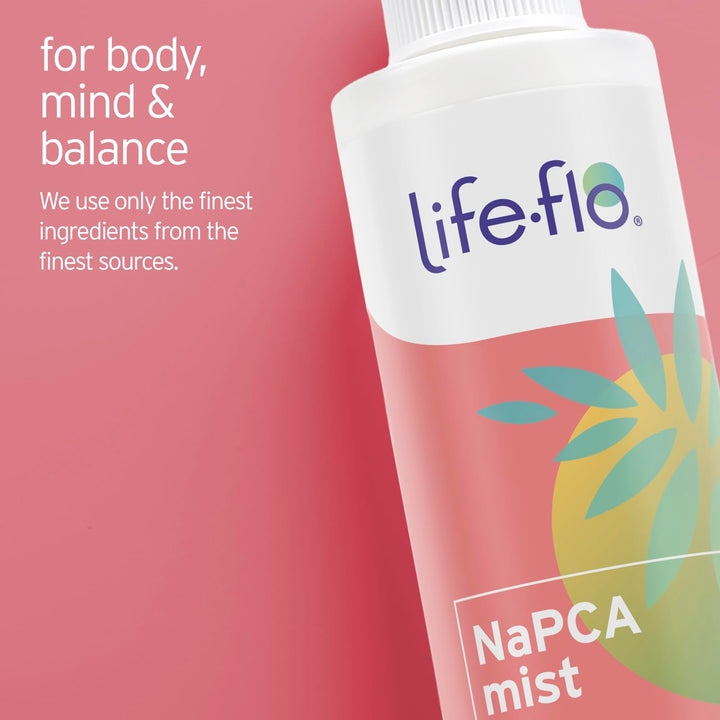 LIFE-FLO NaPCA Hydrating Mist for Skin Care and Hair Care - w/Sodium PCA, Aloe Vera Gel - Face Moisturizer, Makeup Setting Spray, Refreshing Hair and Body Mist, All Skin Types - 60-Day Guarantee, 8oz