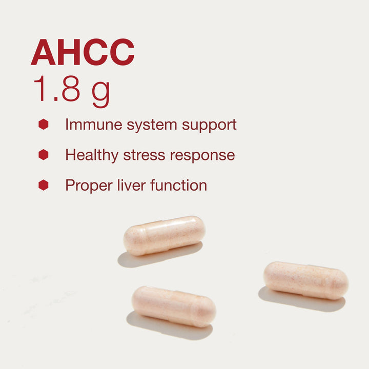 PROTOCOL FOR LIFE BALANCE AHCC 600 mg - Liver &amp; Immune Support Supplement with Beta-Glucan* - May Aid Cellular Health &amp; Stress* - Vegan, Dairy Free &amp; Nut Free - 60 Veg Caps