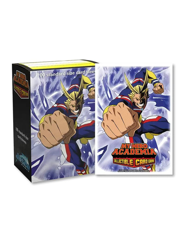 Arcane Tinmen Dragon Shield Sleeves – Matte Art: My Hero Academia: All Might Punch 100 CT - MTG Card Sleeves - Compatible with Pokemon, MHA CCG &amp; Magic The Gathering Cards (AT-16035)