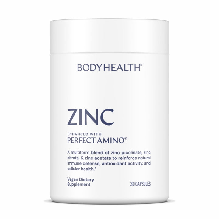 BodyHealth Zinc 30mg - Supplement for Growth &amp; Development, Antioxidant Activity - Natural Immune Defense &amp; Cellular Health - 30 Capsules