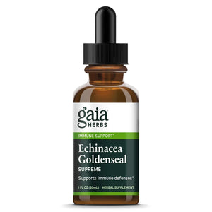 Gaia Herbs Echinacea Goldenseal Supreme - 1-Ounce Bottle (Pack of 2)