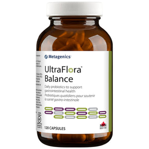 Metagenics UltraFlora Balance - Daily Probiotic for Immune Support and Digestive Health, Designed to Support a Healthy Intestinal Environment - 120 Count - The Oasis of Health