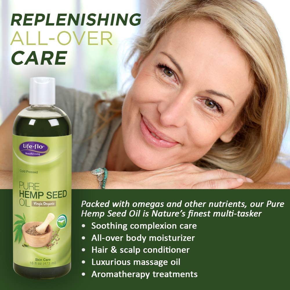 LIFE-FLO Carrier Oil | 16oz (Pure Hempseed Oil)