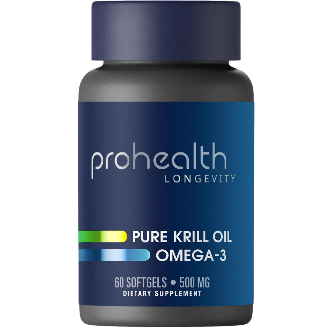 Pure Krill Oil Omega-3  by ProHealth- 500 mg, 60 softgels