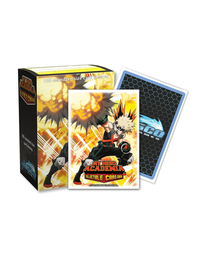 Arcane Tinmen Dragon Shield Sleeves – Matte Art: My Hero Academia: Bakugo Explode 100 CT - MTG Card Sleeves are Smooth &amp; Tough - Compatible with Pokemon, MHA CCG &amp; Magic The Gathering Cards (AT-16036)