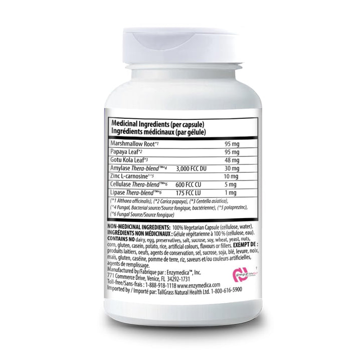 Enzymedica, Acid Soothe, Support for Occasional Heartburn, 3-in-1 Formula with Enzymes &amp; Soothing Herbs, 30 Count