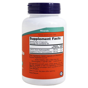 Now Foods Calcium Hydroxyapatite 120 Capsules - 1253 - The Oasis of Health