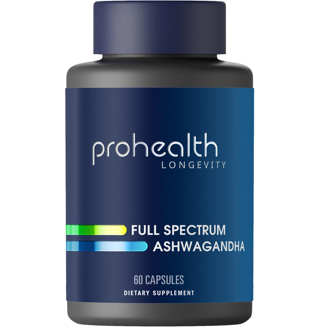 Full Spectrum Ashwagandha by ProHealth - 60 capsules