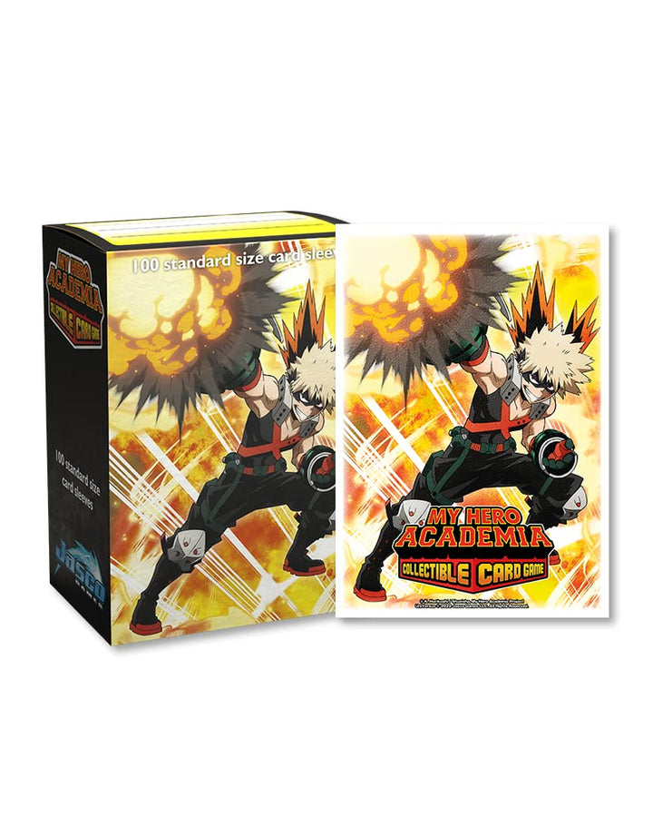 Arcane Tinmen Dragon Shield Sleeves – Matte Art: My Hero Academia: Bakugo Explode 100 CT - MTG Card Sleeves are Smooth &amp; Tough - Compatible with Pokemon, MHA CCG &amp; Magic The Gathering Cards (AT-16036)