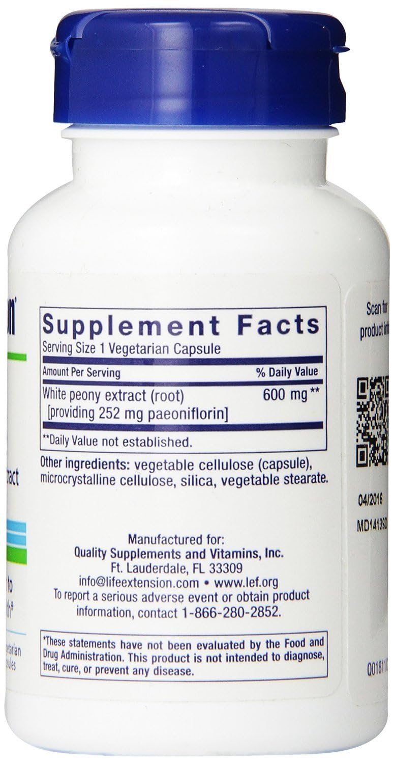 Life Extension Peony Immune 60 Vcaps (Pack of 3)