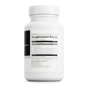 DaVinci Labs Mega Probiotic ND 50 - Non-Dairy Probiotic Supplement with Prebiotic to Support Digestive Health and Immune System - With Nondairy Probiotic Complex - Gluten-Free - 60 Vegetarian Capsules - The Oasis of Health