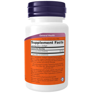 Now Foods CoQ10 100 mg 50 Softgels - 3208 - The Oasis of Health