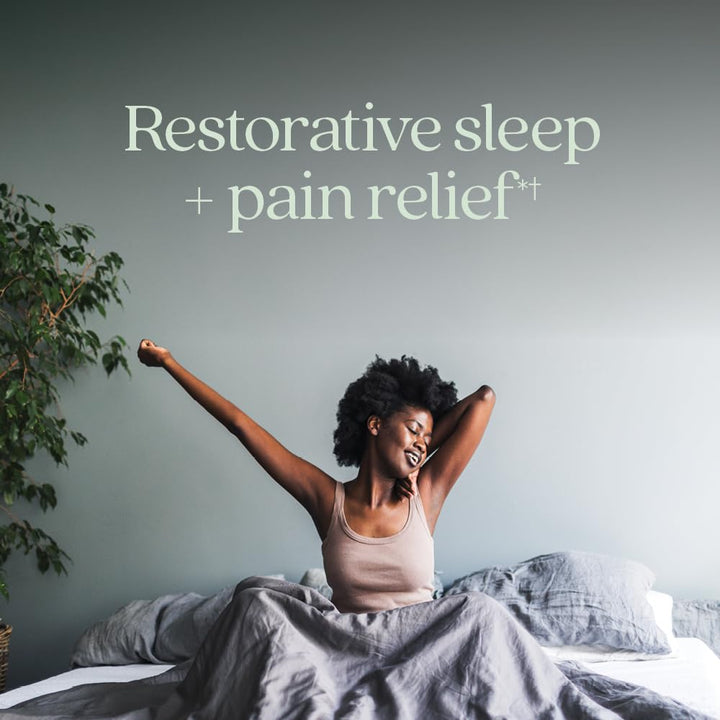 New Chapter Sleep Aid, Restful Sleep and Pain Relief, Melatonin &amp; Ginger Sleep Supplement, Gluten Free and Non-GMO, 30 Vegetarian Capsules