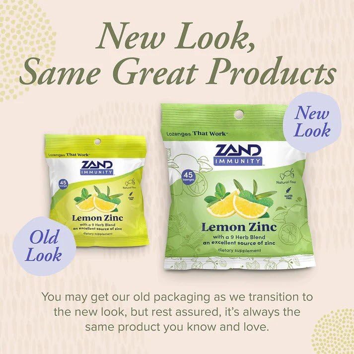 ZAND Lemon Zinc 45 Lozenge