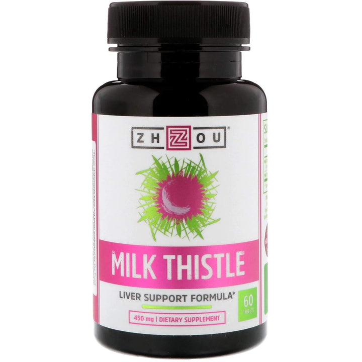 ZHOU NUTRITION Milk Thistle Liver Support Formula, 60 CT