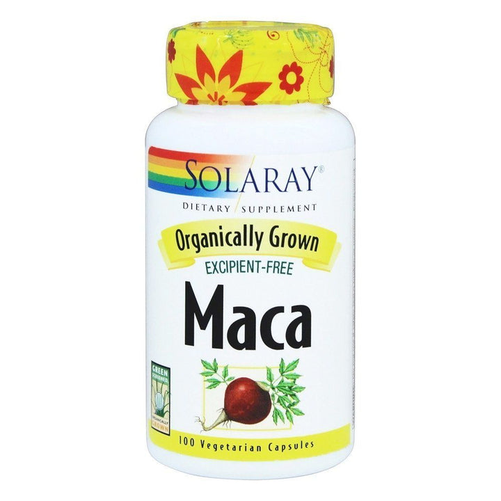 Solaray Organically Grown Maca Root -- 500 mg - 100 Vegetarian Capsules