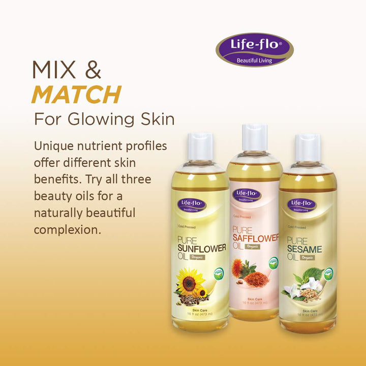 LIFE-FLO Carrier Oil | 16oz (Pure Sunflower Oil)