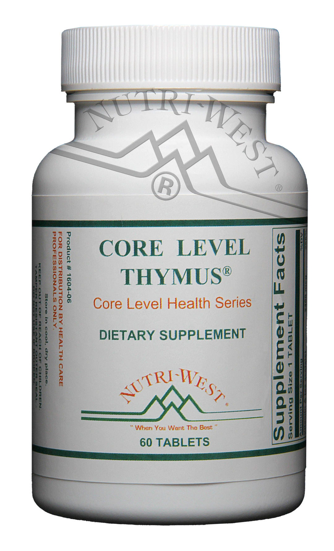 Nutri-West - Core Level Thymus - 60 Tablets - The Oasis of Health