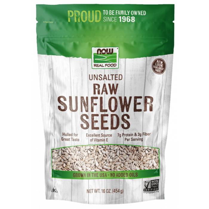 Now Real Food Sunflower Seeds Roasted &amp; Salted 16oz - 7054